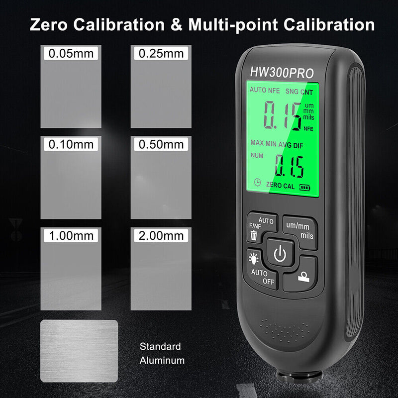 #A 0-2000um Car Paint Thickness Tester Manual Paint Tools Coating Tester for Fe/