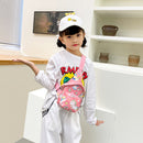Children Cute Cartoon Print Chest Bag Crossbody Bags Mini Nylon Messenger Bags