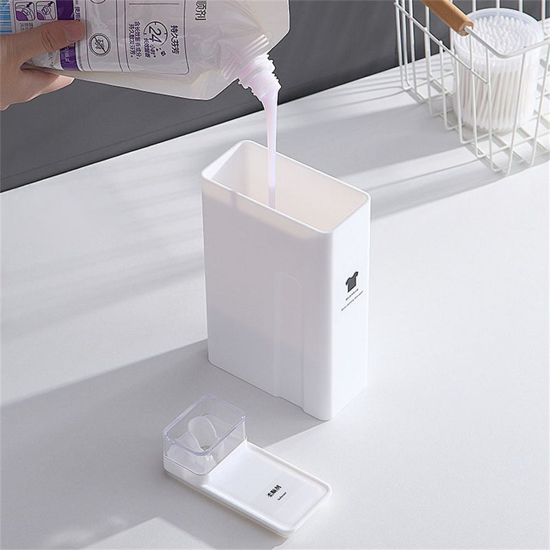 White Shampoo Dispenser Laundry Detergent Bottle Shower Gel Bottles Empty