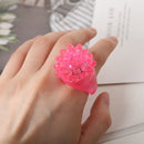 Kids Luminous Flashing Colorful LED TPR Rings Finger Toys for Party Favors Newly