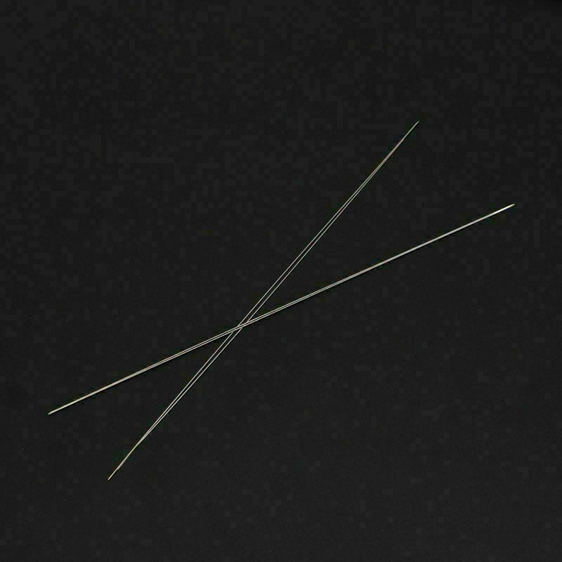 Big Eye Curved Beading Needles Needle 125x0.6mm Easy Craft DIY Thread A5D5
