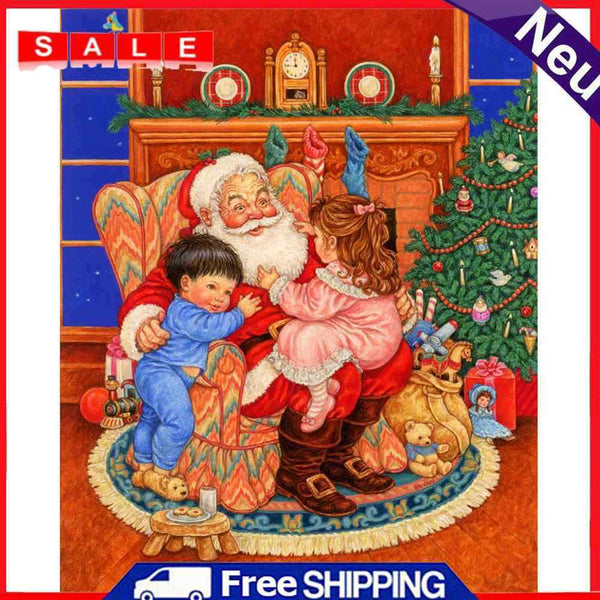 Santa Claus 40x50cm Oil Paint By Numbers Picture Painting