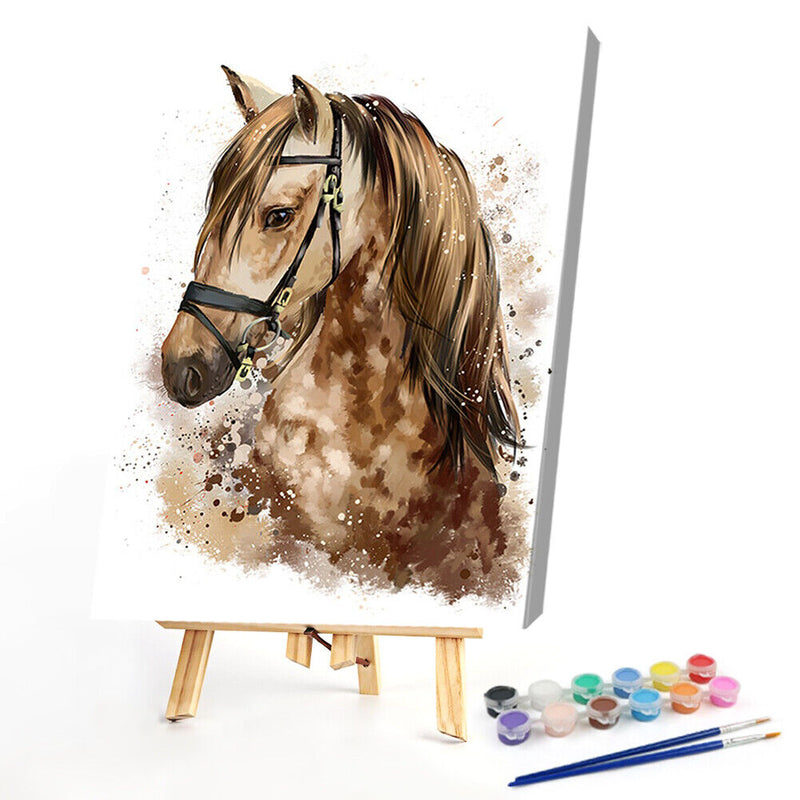 #A Animal Oil Paint By Numbers Kit DIY Picture for Adults Home Decoration Wall G