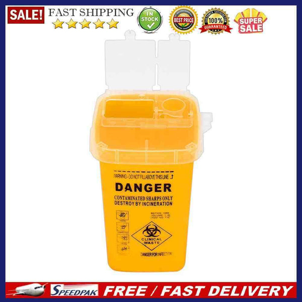 Tattoo Needle Tip Biohazard Barrel Garbage Bucket Container Artist Waste Box