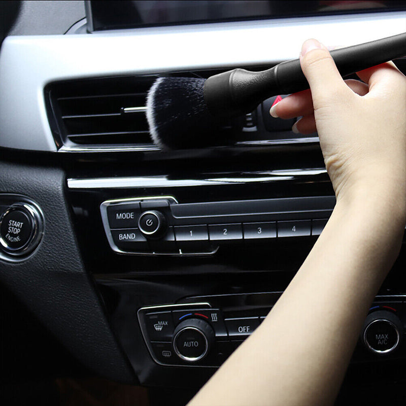 2pcs Car Detailing Brush Auto Wash Accessories Dashboard Cleaning Tool Kit Newly
