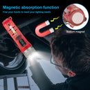 Mini Keychain Torch w/ Buckle USB Rechargeable Emergency Flashlight (Red) Newly