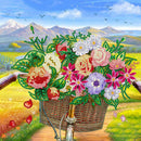 Partial Special-shaped Diamond Painting Kits Bike Flowers Mosaic Crafts (YXC0