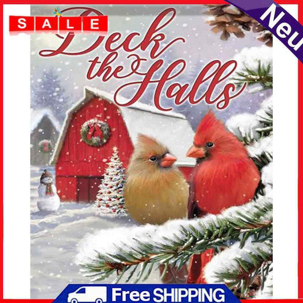 DIY Hand Painted Paint By Numbers Oil Canvas Pictures Cottage Birds Ornament Kit