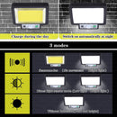 Solar Wall Light Outdoor Waterproof Motion Sensor Outdoor Garden Lamp (B) Newly