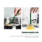 Canning Kit, Canning Jar Lifter with Grip, Anti-Scald Clip, 6pcs (Green)