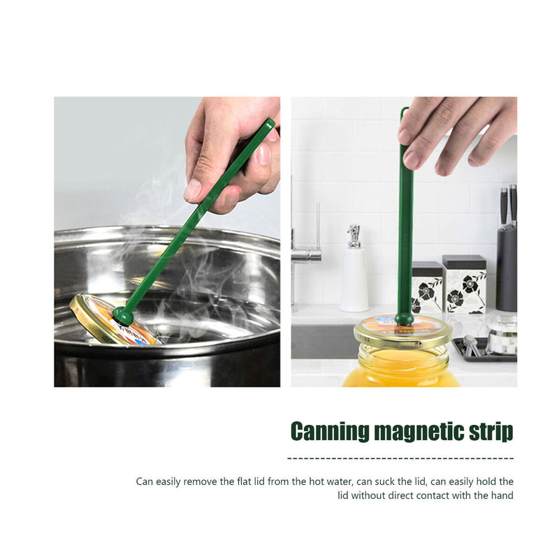 Canning Kit, Canning Jar Lifter with Grip, Anti-Scald Clip, 6pcs (Green)