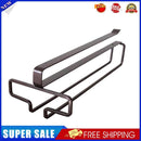 Home Wine Glass Holder Cabinet Stemware Organizer Rack Kitchen Tool (Brown)