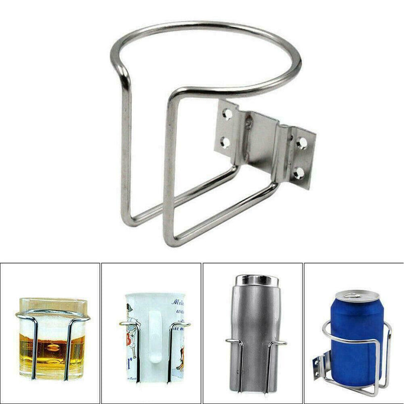 Steel Boat Ring Cup Drink Holder Fit For Yacht Truck RV CamperN Car EW J7U2