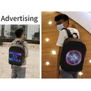 Women Men LED Display Screen Walking Advertising Backpack School Laptop Bag