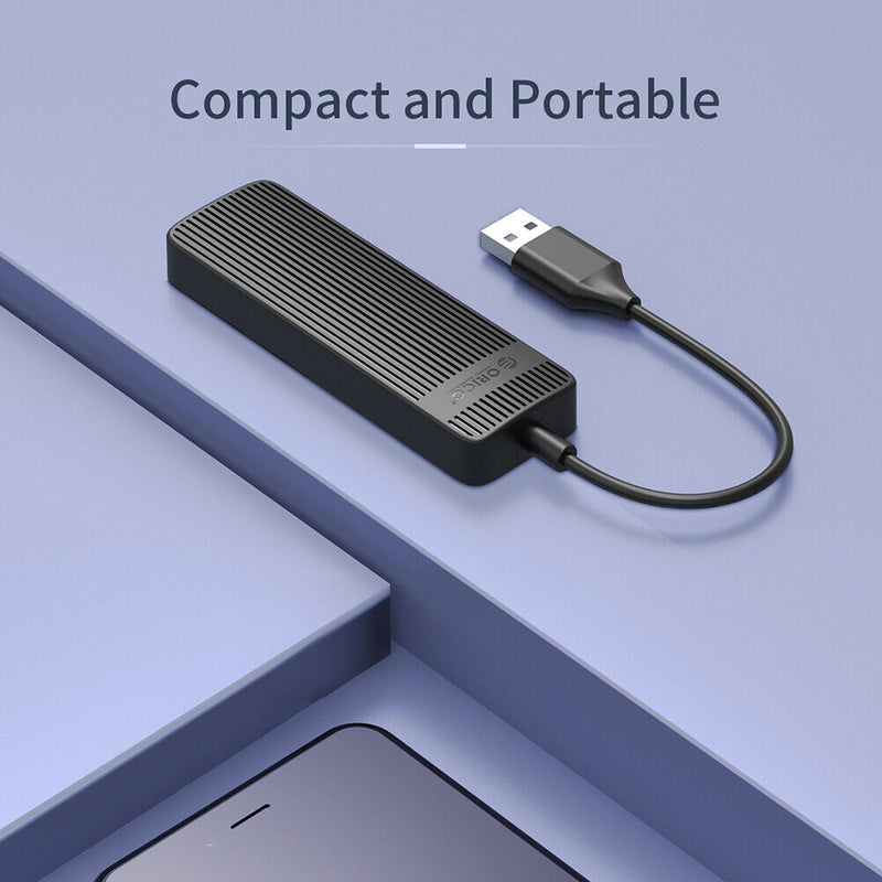 ORICO-FL02 4 Port USB2.0 Splitter Cable Hub Laptop Computer Adapter (Black)