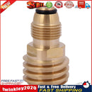 Converts Propane LP TANK POL Service Valve to QCC Outlet Brass Adapter Newly