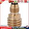Converts Propane LP TANK POL Service Valve to QCC Outlet Brass Adapter Newly