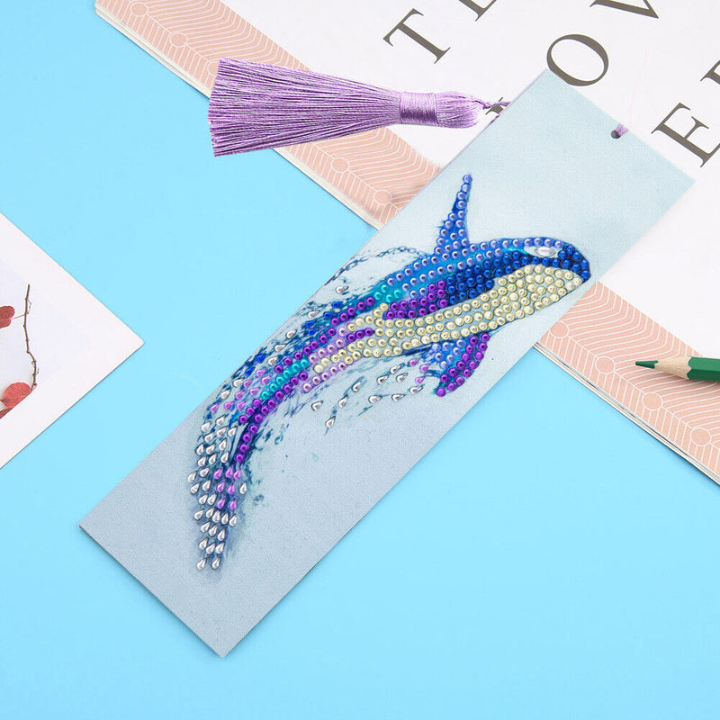 Special Shaped Art Rhinestones Picture 5D DIY Cartoon Diamond Painting Bookmark