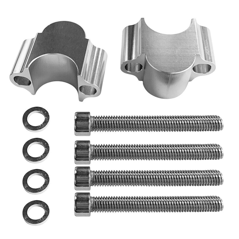 CNC Aluminum Motorcycle Handlebar Riser Kit for 1-1/8 inch 28mm Handlebars Newly