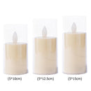 Flameless Candle Lights Electronic Tealight Wedding Home Room Decor (7.5x15cm)