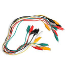 10pcs 50cm Colorful Crocodile Clamps Cable-Double-Ended Jumper Test Leads Wire DIY