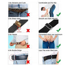 Invisible Belts - 4 Piece Buckle Free Elastic Invisible Belts for Jeans Pants