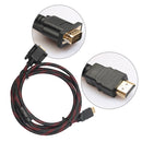 Full HD HDMI-compatible Male to 15 Pin VGA Connector Adapter Converter Cable for