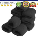 10Pcs Black Microphone Grill Foam Cover Audio Mic Shield Sponge Cap Holder