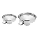 5pcs Stainless Steel Wide Mouth Funnel Thick Salad Dressing Funnel(S)