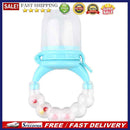 Baby Food Bite Bag Infant Feed Bell Chew Soother Pacifier Device (White)(M)