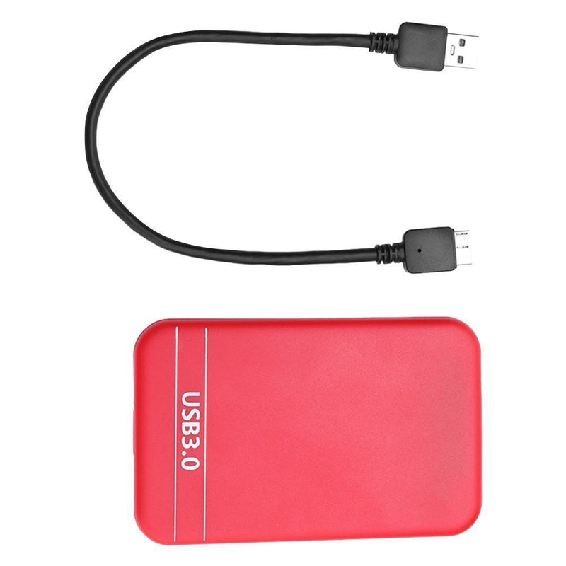 2.5 inch SATA 2 to USB3.0 HDD SSD Case External Hard Disk Enclosure (Red)