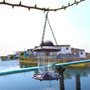 Hummingbird Feeder Foldable Hanging Bird Feeder Tray Garden Decor (Grey)