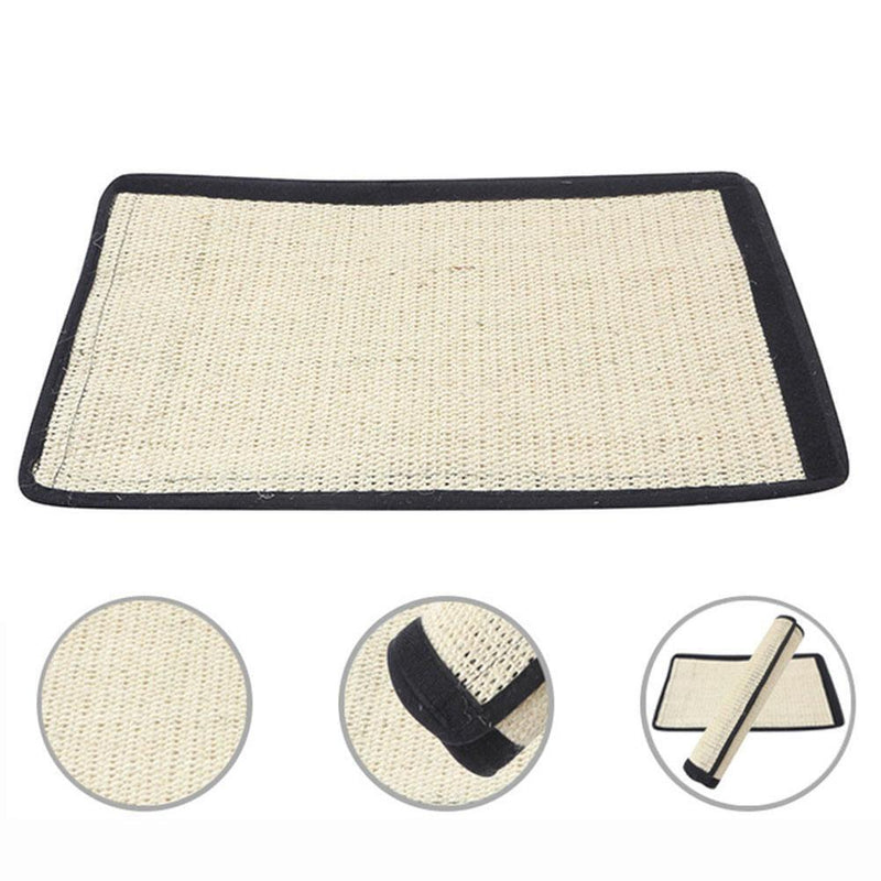 Case Sisal Foot Mat Play Toys Cat Scratch Pad Board Protective Carpets Furniture