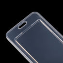 Plastic IC Card Holder Protection Sleeve Business Card Case Transparent
