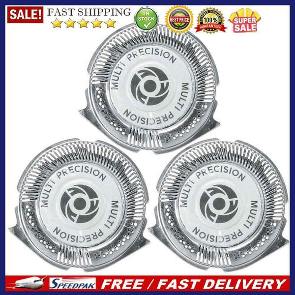 3pcs Round Beard Shaver Replacement Heads Mustache Shaving Trimmer Razor Head