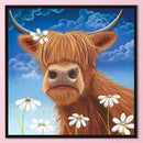 Full Cross Stitch Eco-cotton Thread 11CT DIY Handmade Art Stamped Cattle Kit
