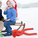 Dinosaur Snowball Maker Clip Outdoor Winter Snow Sand Mold Fun Toys (Red) Newly