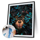 Frameless Oil Paint By Numbers Animal DIY Canvas Picture Craft Kit (B471)