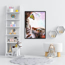 Frameless Oil Paint By Numbers DIY Cat Butterfly Picture Craft Kit for Home