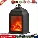 LED Fireplace Lantern Lamps Living Room Flame Christmas Night Light (C) Newly