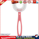 Silicone U-shaped Toothbrush 360 Degree Soft Brush for Kids (Handle Pink) Newly