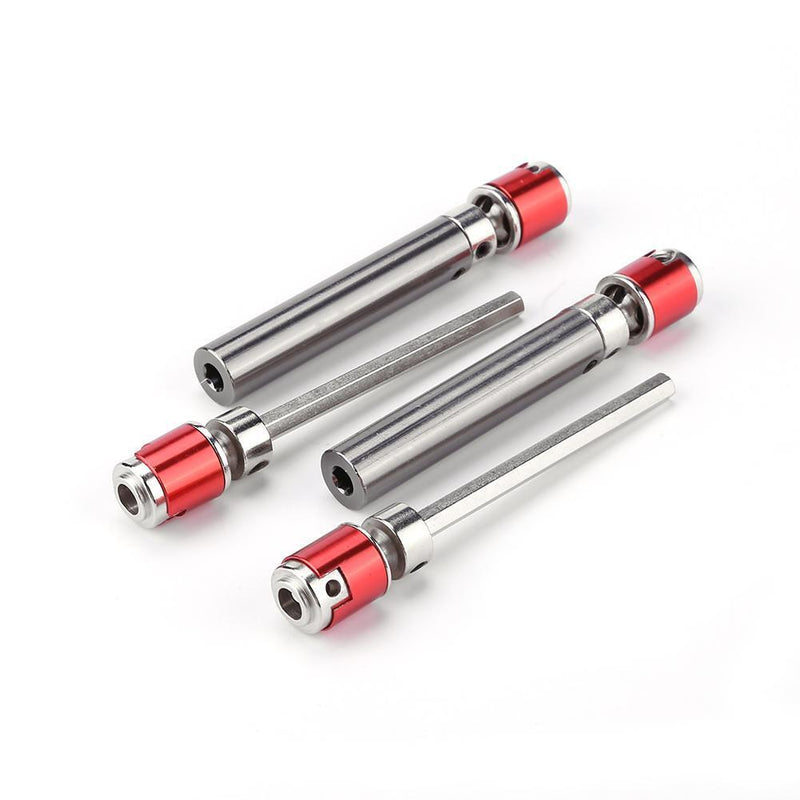 2pcs Metal Drive Shaft Drive Axle for 1/10 RC Rock Crawler Car Axial SCX10