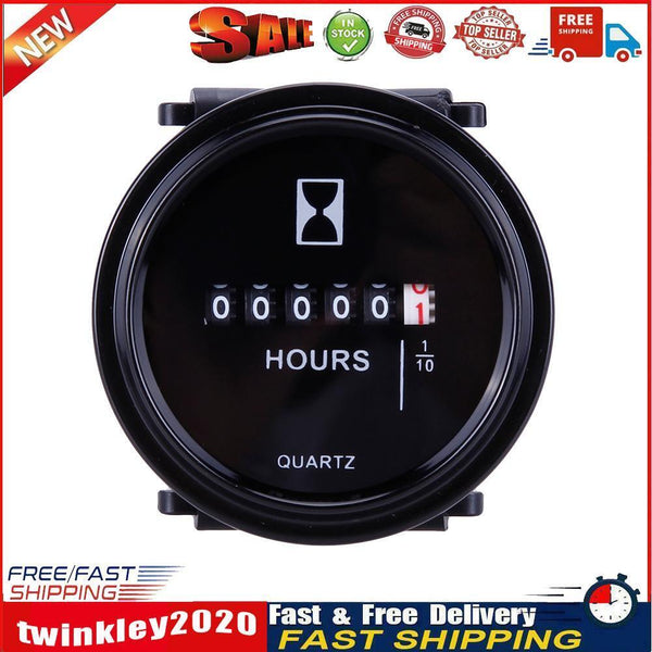 12v 24v 36v Hour Meter for Marine Boat Engine  2" Round Waterproof Gauge Newly