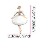 Clothes Accessories Ballet Girl Pin Crystal Badge Dancing Girl Brooches