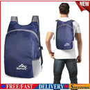 Foldable Backpack Bag Outdoor Travel Waterproof Hiking Daypacks (Navy Blue)