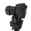 YT-1000 Motorized Pan Tilt Head with 1/4 Quick Release Plate + Phone Holder