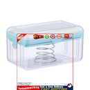 Soap Box with Bubbler - Transparent Dishwashing Soap Saver Box Case (Blue) Newly