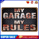 Weatherproof Retro Chic Letter Sign Iron Painting Wall Drawing Template (9)