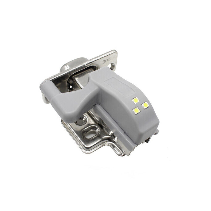LED Inner Hinge Lamp Under Cabinet Kitchen Bedroom Bedside Light (White) Newly