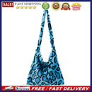 Female Animal Pattern Shoulder Bag Colorful Fluffly Top-handle Shopping Handbags